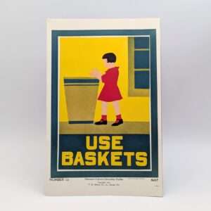 Vintage Print "Use Baskets" by Bess Eleanor - 1932 Lithograph